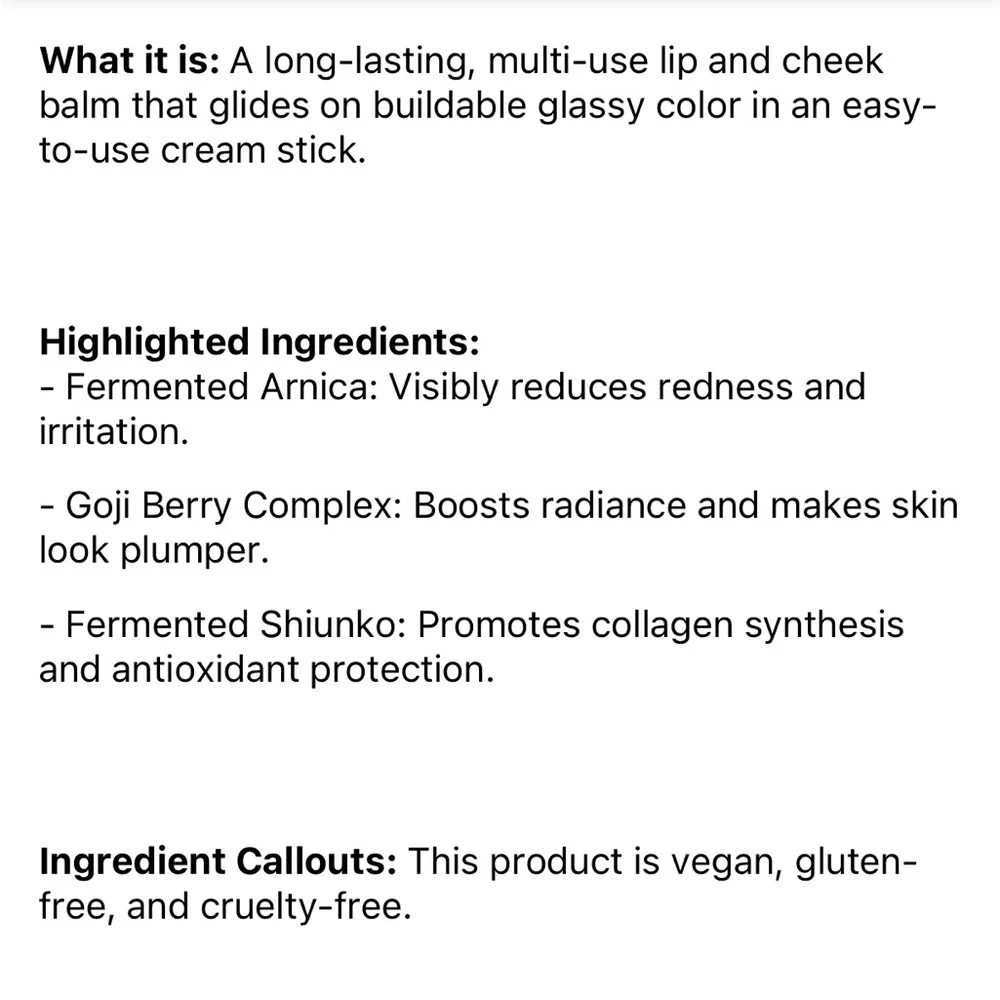 HAUS LABS BY LADY GAGA Cheek Blush Balm Stick “Glossy Tangelo”